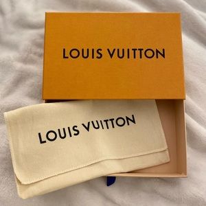 🧡 Louis Vuitton Authentic Gift Box + Dust Bag + Shopping Bag Set